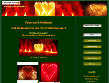 Tablet Screenshot of hochzeitsfeuerwerk.de
