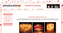Desktop Screenshot of hochzeitsfeuerwerk.org