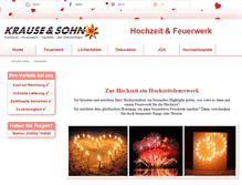 Tablet Screenshot of hochzeitsfeuerwerk.org